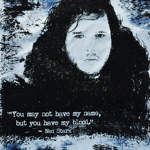 Jon Snow Game of Thrones Slouchy off the Shoulder Shirt