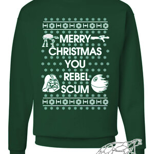 Star Wars Ugly Christmas Sweater "Merry Christmas You Rebel Scum"