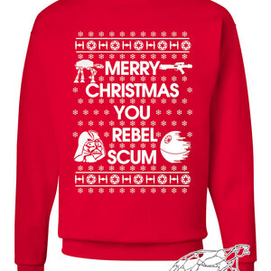 Star Wars Ugly Christmas Sweater "Merry Christmas You Rebel Scum"