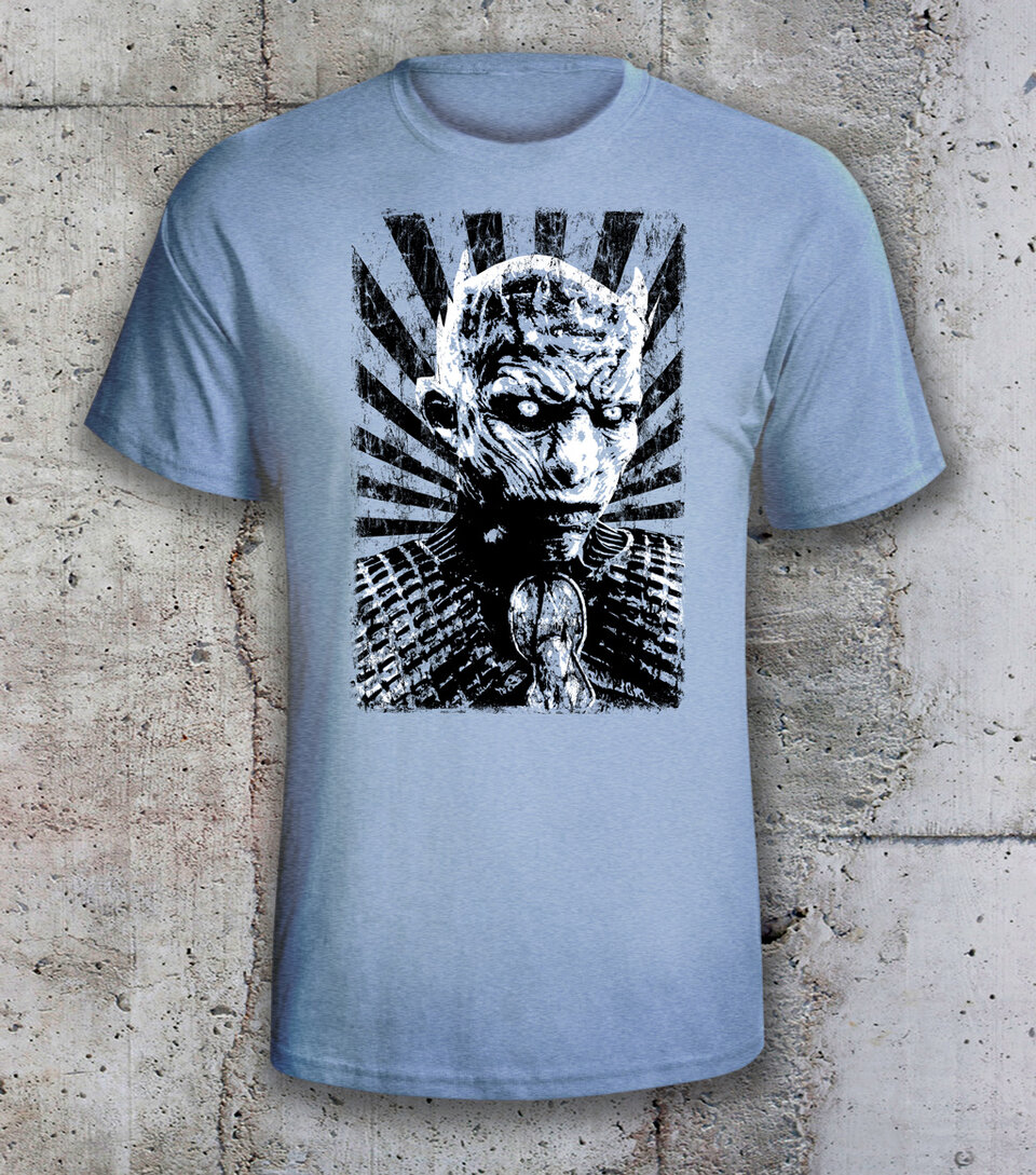 Game of Thrones Shirt: The Night King Shirt. Winter Is Coming! White Walkers