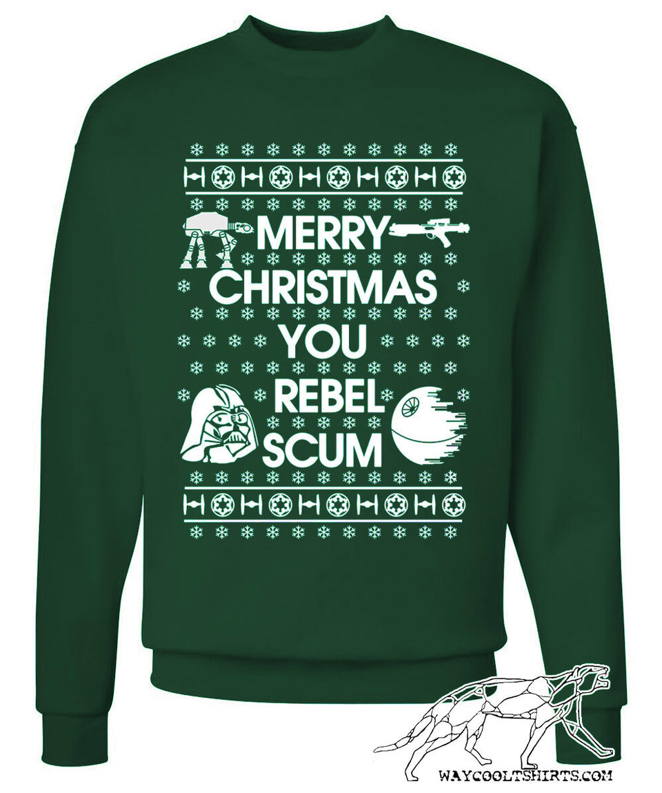 Star Wars Ugly Christmas Sweater "Merry Christmas You Rebel Scum"