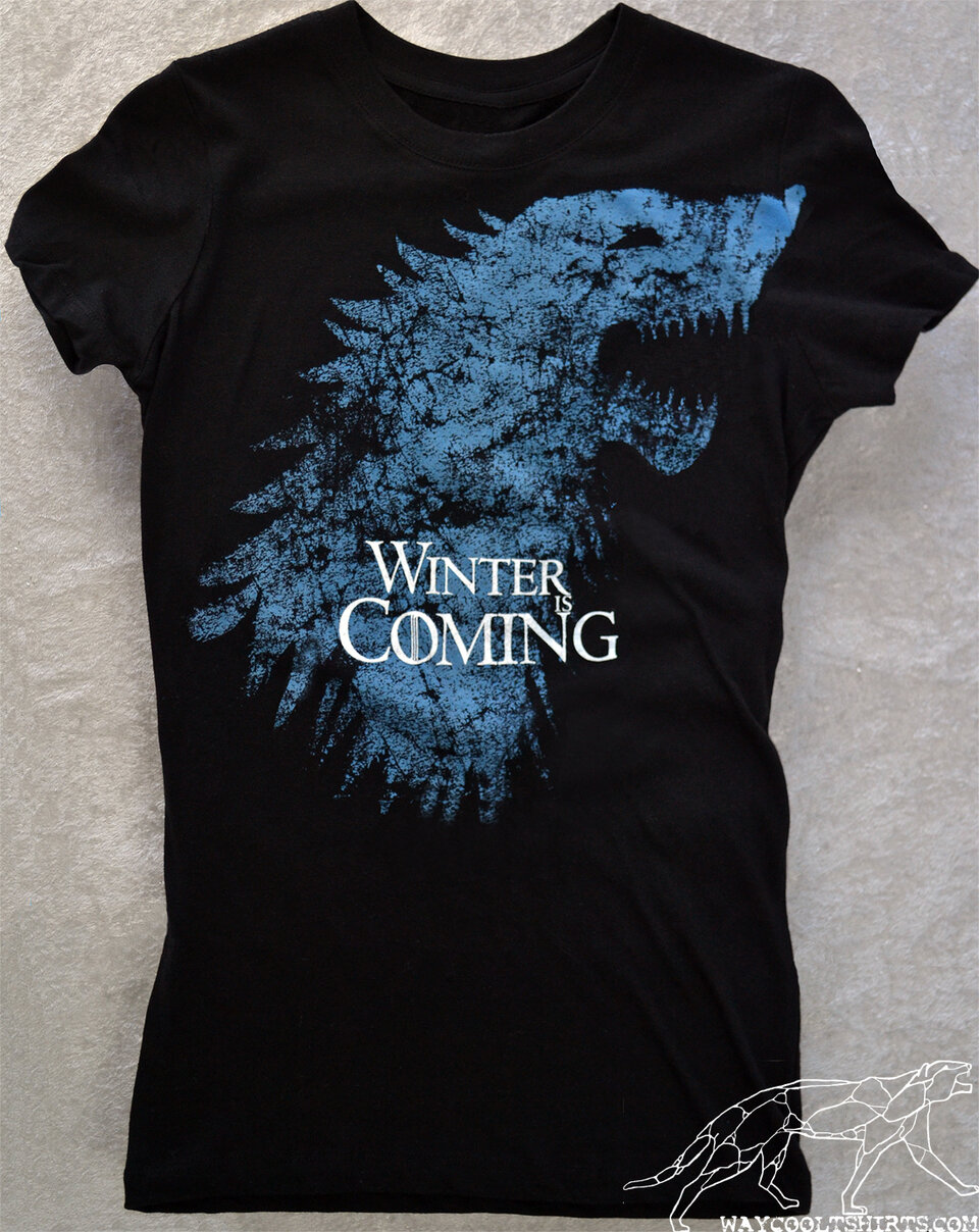 Winter Is Coming Game of Thrones Women's Fitted Tee
