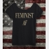 Feminist AF Women's Off the Shoulder Slouchy Tee