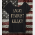 Angry Feminist Killjoy Women's Off the Shoulder Slouchy Tee