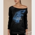 Winter Is Coming Game of Thrones Women's Sweatshirt. "Maniac" Off-The-Shoulder