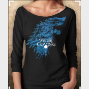 Winter Is Coming Women's Sweatshirt. Game of Thrones Sweatshirt.