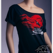 YOU KNOW NOTHING Jon Snow. Off The Shoulder Slouchy Black Tshirt. Game of Throne