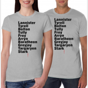 Houses of Westeros Unisex or Women's Fitted Tee