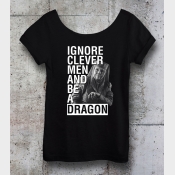 Ignore Clever Men Lady Olenna Shirt Women's Off the Shoulder Slouchy Tee