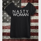 Nasty Woman Shirt Women's Off the Shoulder Slouchy Tee