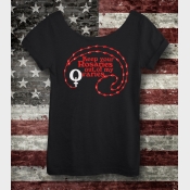 Keep Your Rosaries Off My Ovaries Women's Off the Shoulder Slouchy Tee