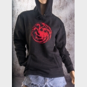 Targaryen Sigil Game of Thrones Fitted Hoodie