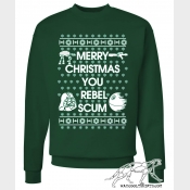 Star Wars Ugly Christmas Sweater "Merry Christmas You Rebel Scum"