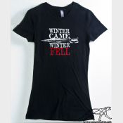 WinterFell Winter Is Coming Game of Thrones Women's Fitted Tee